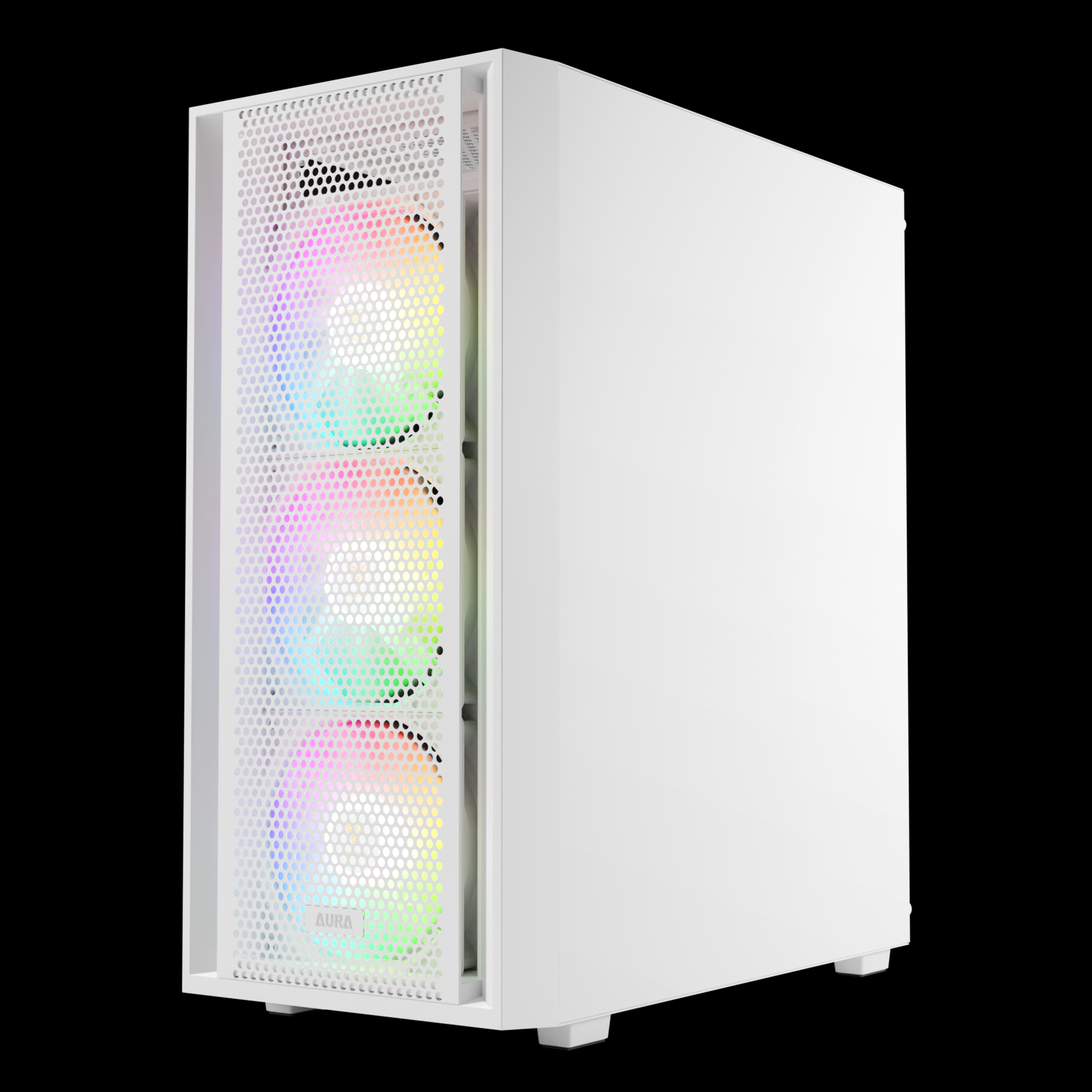 GAMDIAS AURA GC2 ELITE ARGB Mid Tower Gaming Case - White GAMDIAS AURA GC2 ELITE ARGB Mid Tower Gaming Case - White